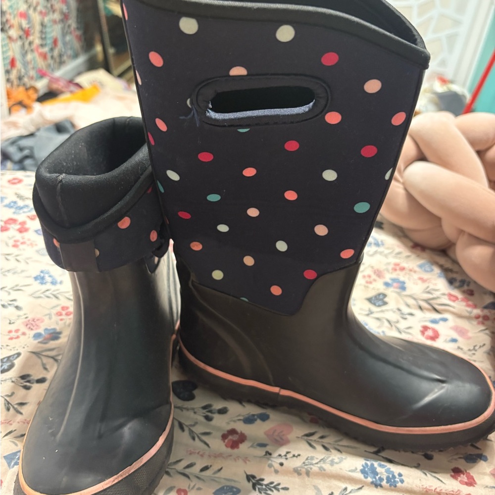 Polka Dot Rain Boots